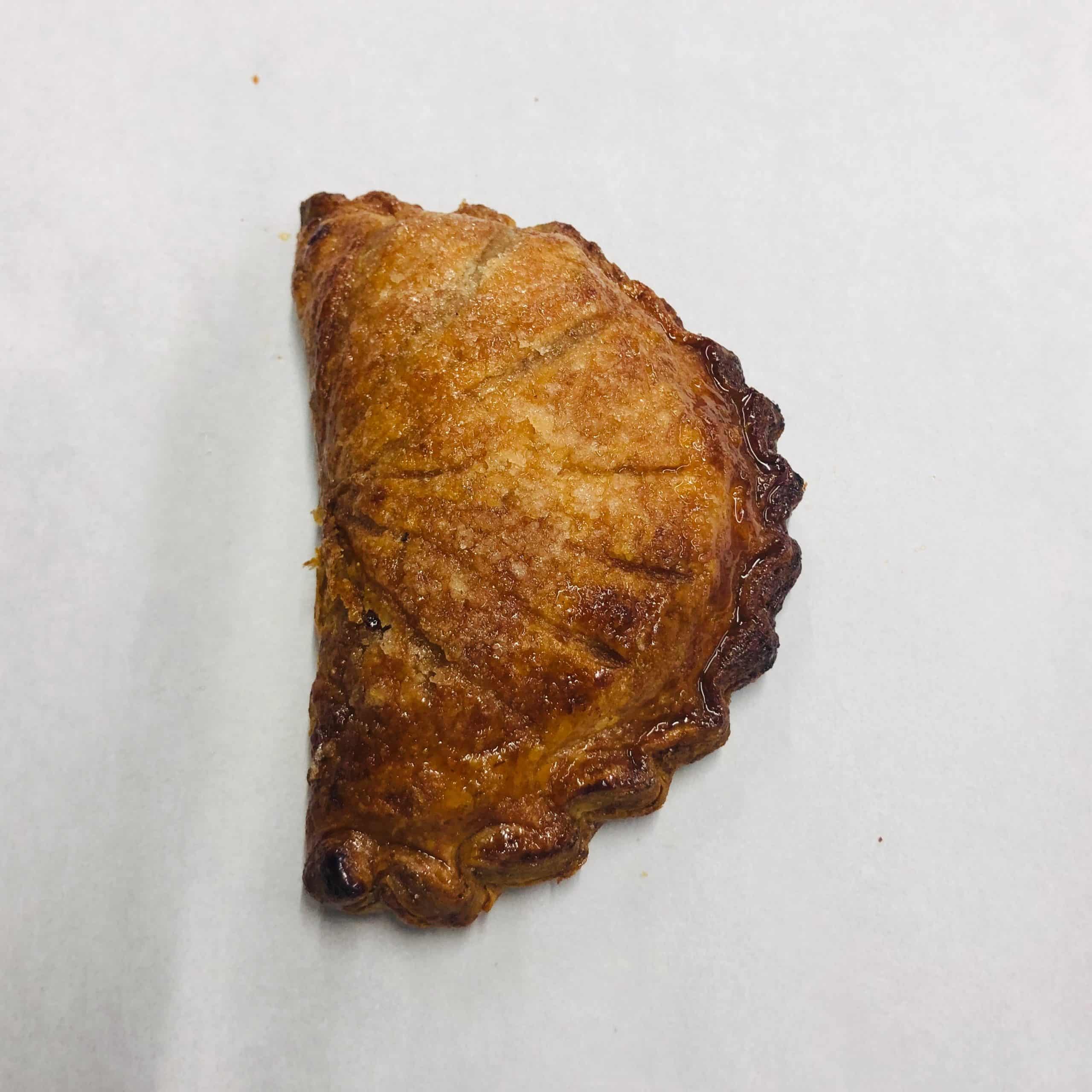 Rye Gingerbread loaf, with holiday spices and candied ginger. Apple Hand Pie (2 pieces)