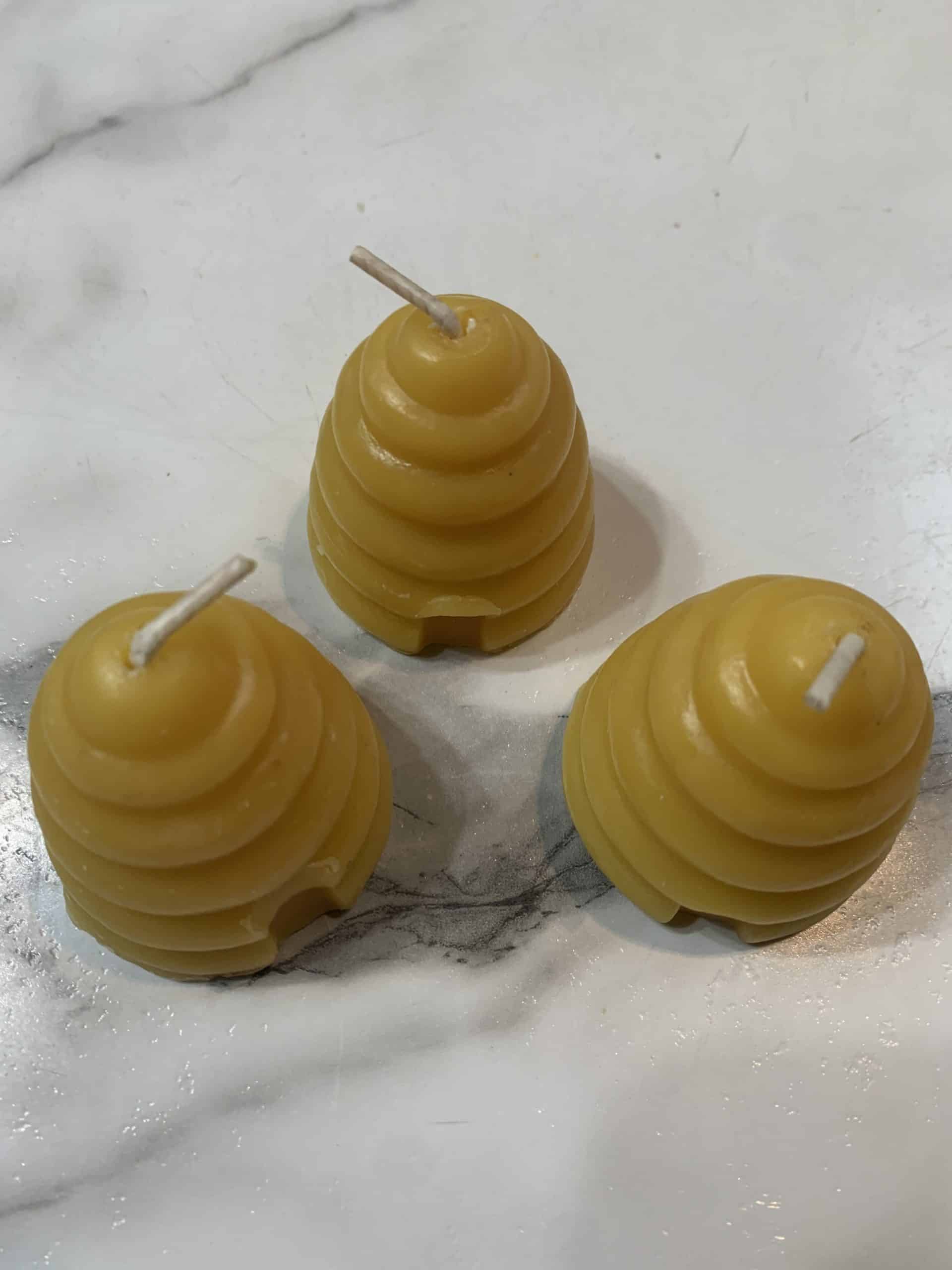 Contains 100% Pure Beeswax. Beeswax Candle Hive (big 1.8oz)