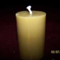 beeswax candles pillar cylinder (narrow small 5oz)