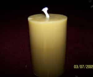 Beeswax candles pillar cylinder (narrow small 5oz)