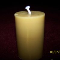 beeswax candles pillar cylinder (wide tall 22oz)