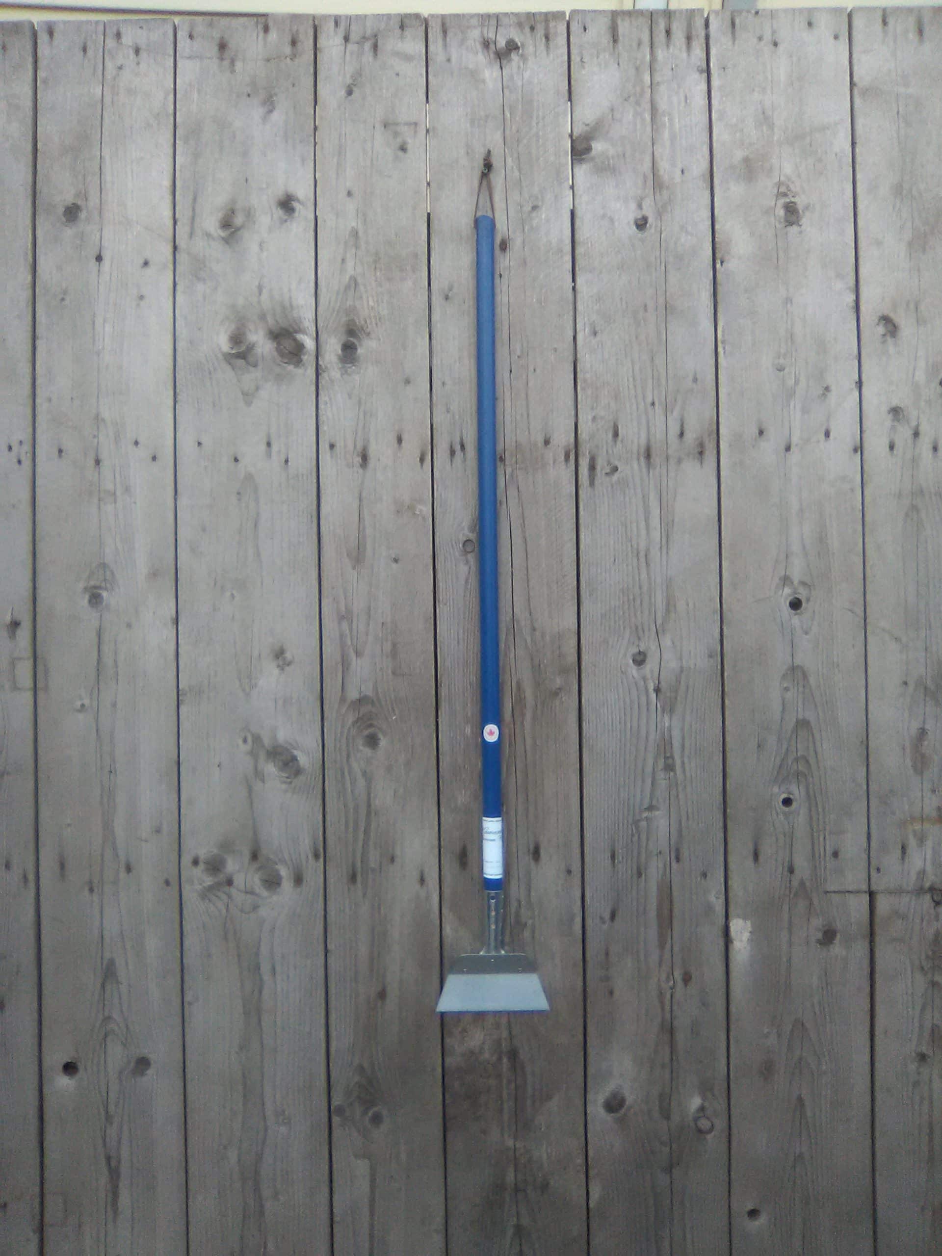 Heavy duty scraper made with a hardwood handle and a super strong steel scraper. Ice Scraper
