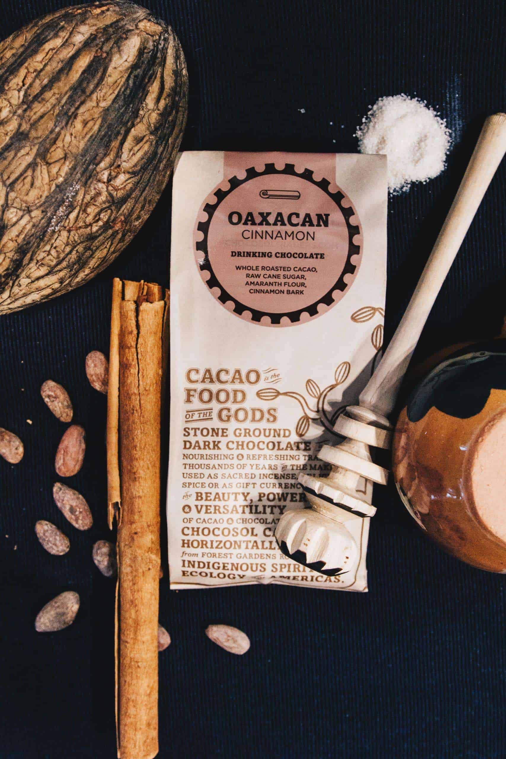70% dark drinking chocolate with cinnamon (125g bar) Oaxacan Cinnamon Drinking Chocolate