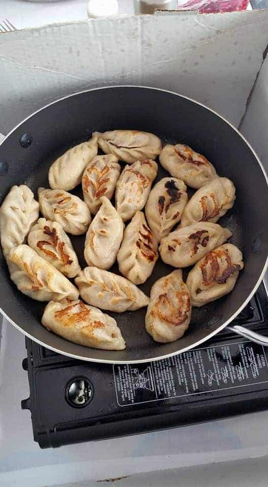 Ingredients: Ontario Ground Beef, Onion, and Sunflower Oil Wrapped in Organic Flour. Ontario Beef MoMo - 18 pcs