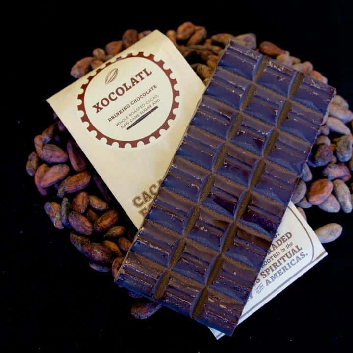 10 bars (previously 9) of 100% dark chocolate (75g/bar) Xocolatl Drinking Chocolate
