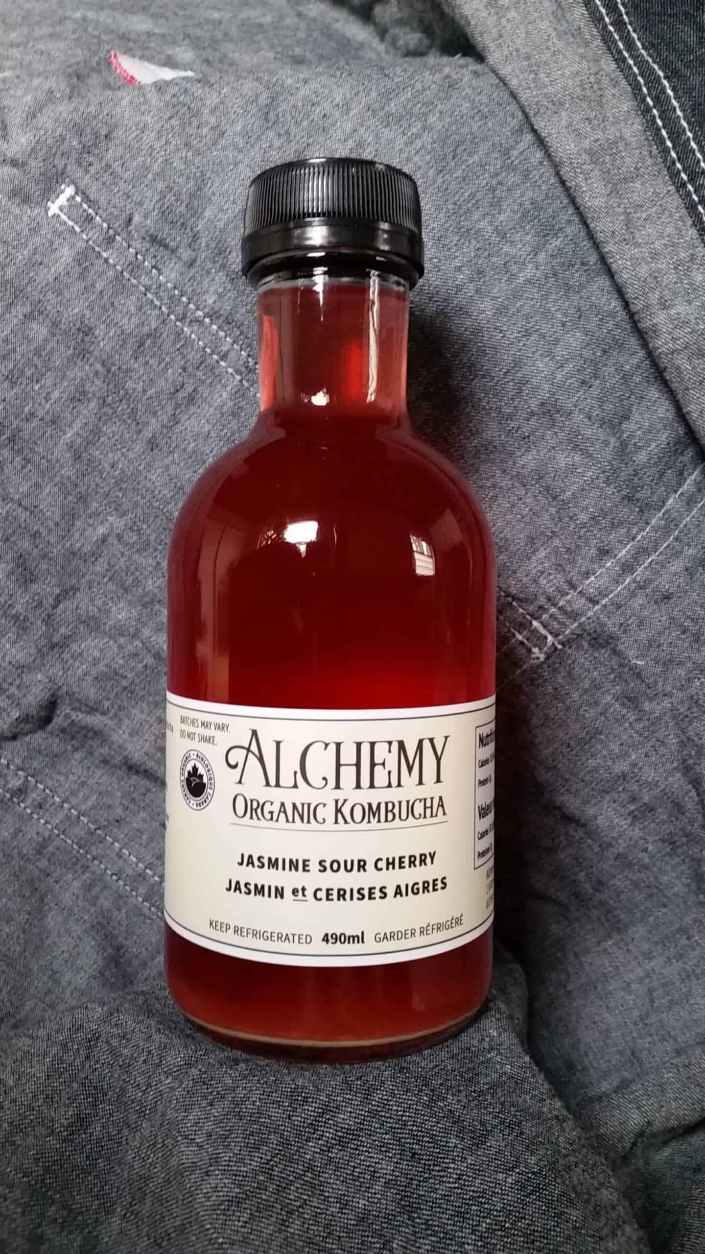 Jasmine sour cherry kombucha - 490 ml
