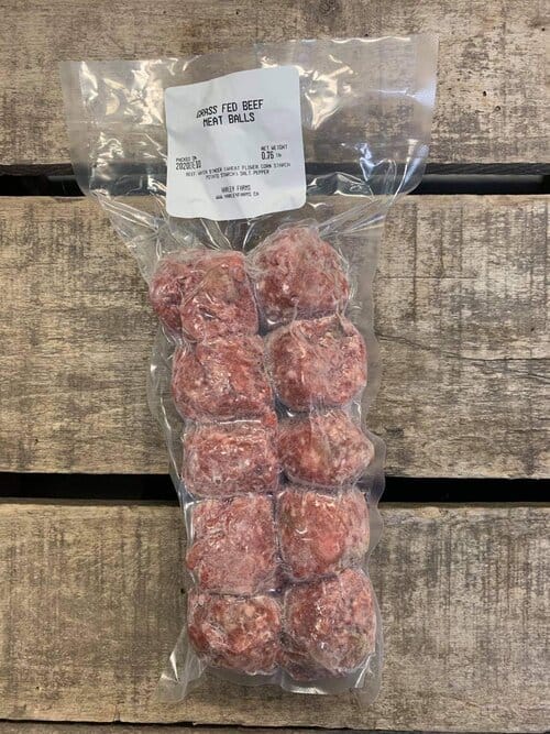 Grass fed beef meat balls 0.75-1lb Beef Meat balls