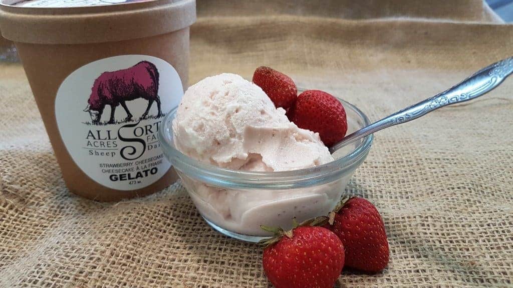 Large Strawberry Cheesecake Gelato