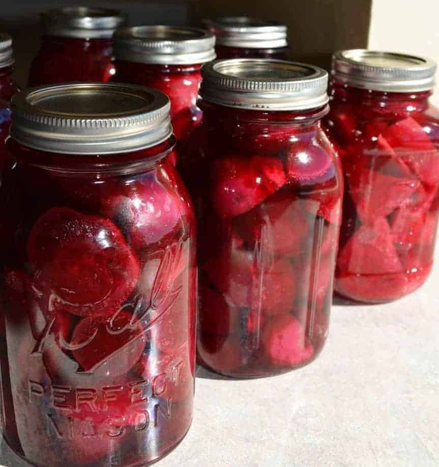500 mls made from our red beets w vinegar water, cane sugar, pickeling spices, cinnamon Pickel Beets 500ml