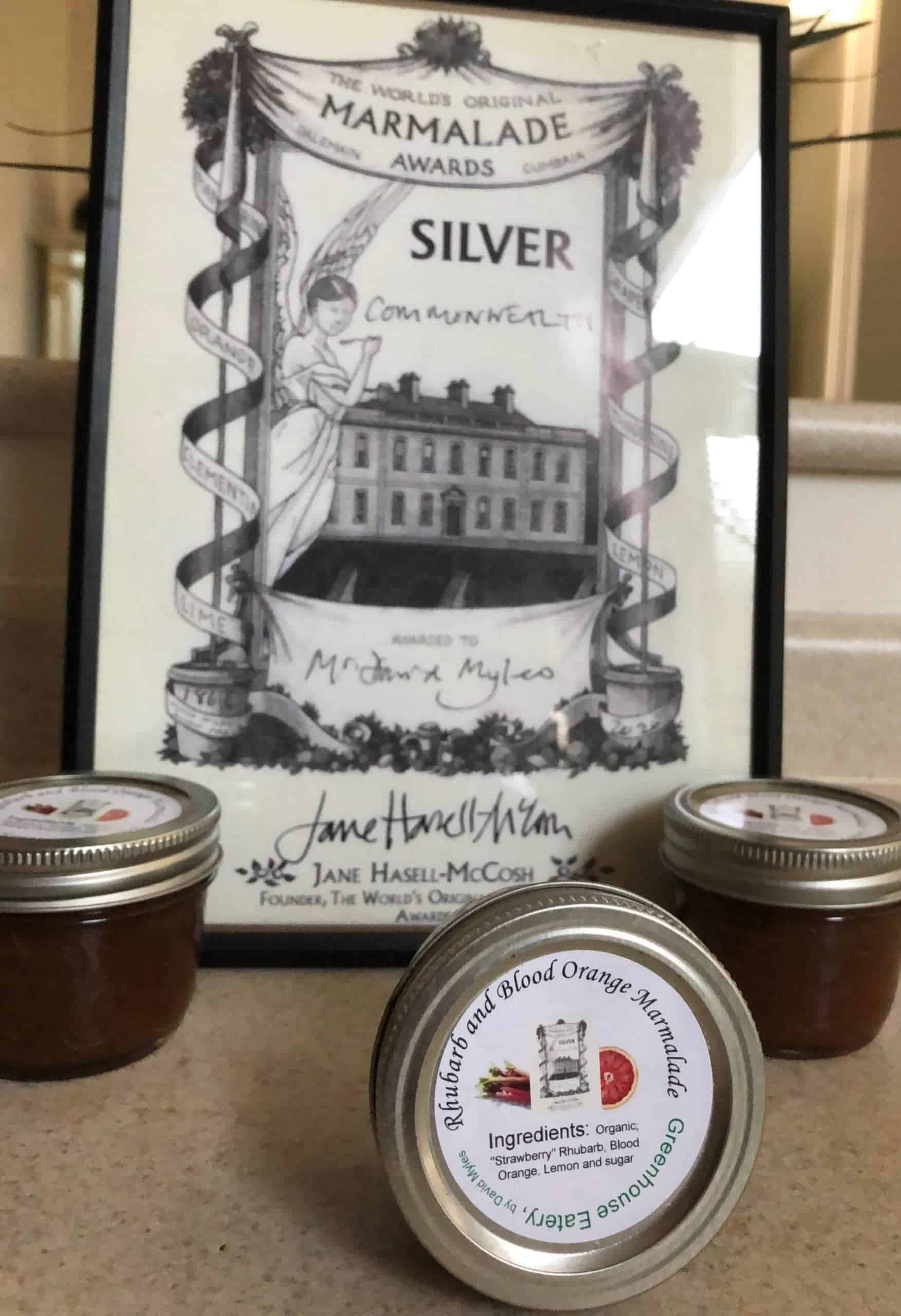 250mls mls Silver award winning w our own strawberry rhubarb, blood oranges, lemon juice, cane sugar Rhubarb Blood Orange Marmalade - 125 ml