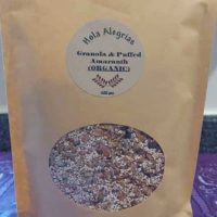 Organic granola w / puffed amaranth