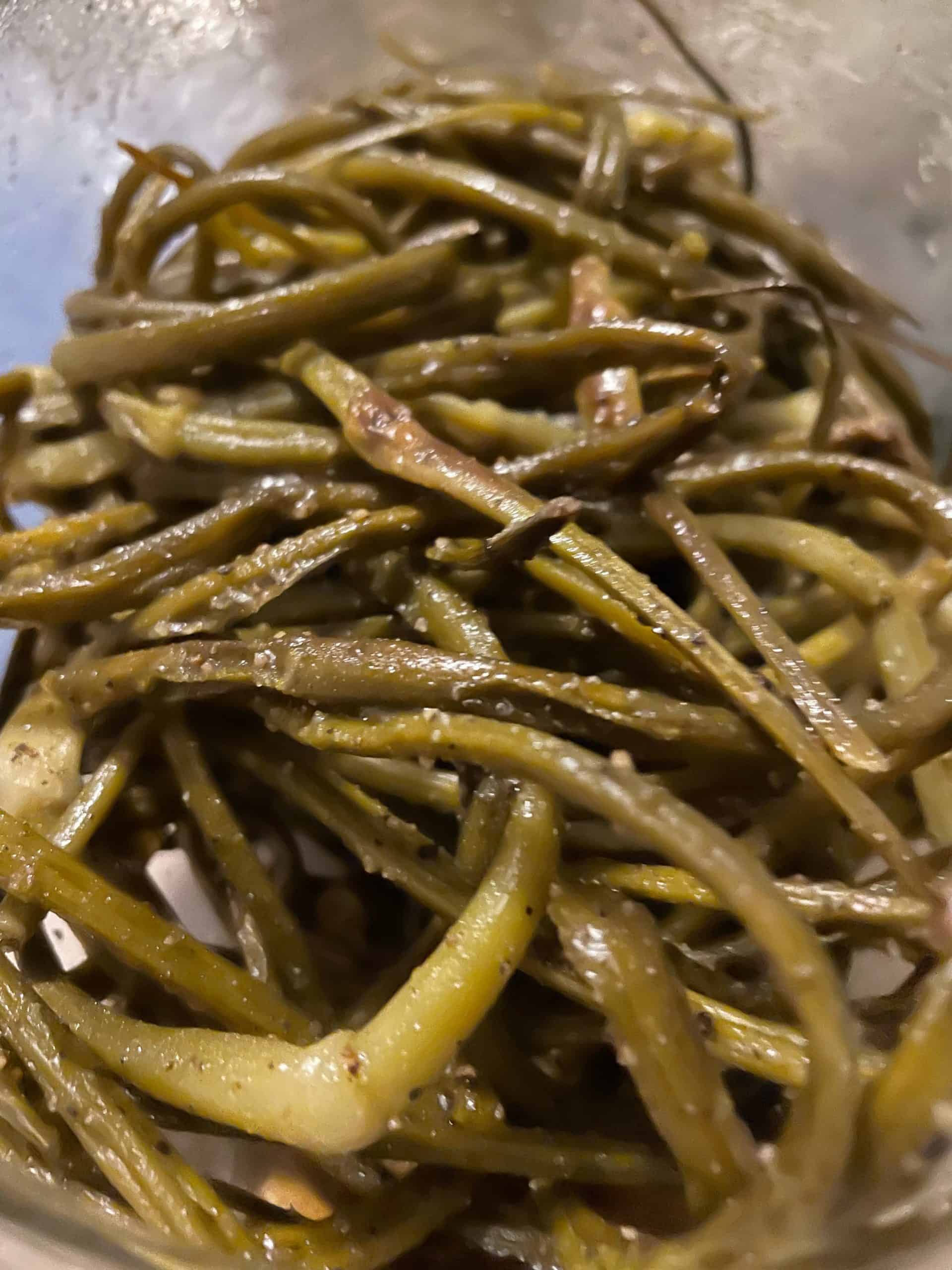 made from our own garlic sold per garlic scapes 250 mls roasted Garlic Scapes