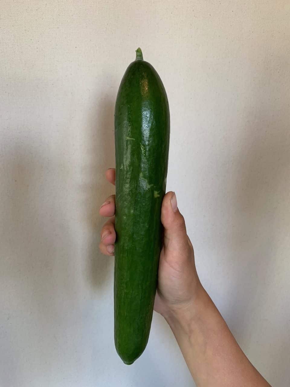 8-10", Long crunchy fruit with very small seeds, tender skin and excellent flavour. Unagi cucumber, specialty