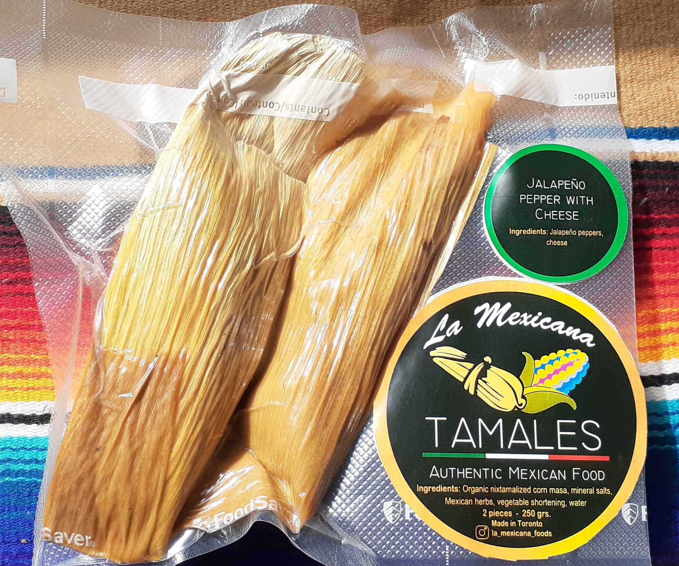Tamales - jalapeño peppers and fresco cheese