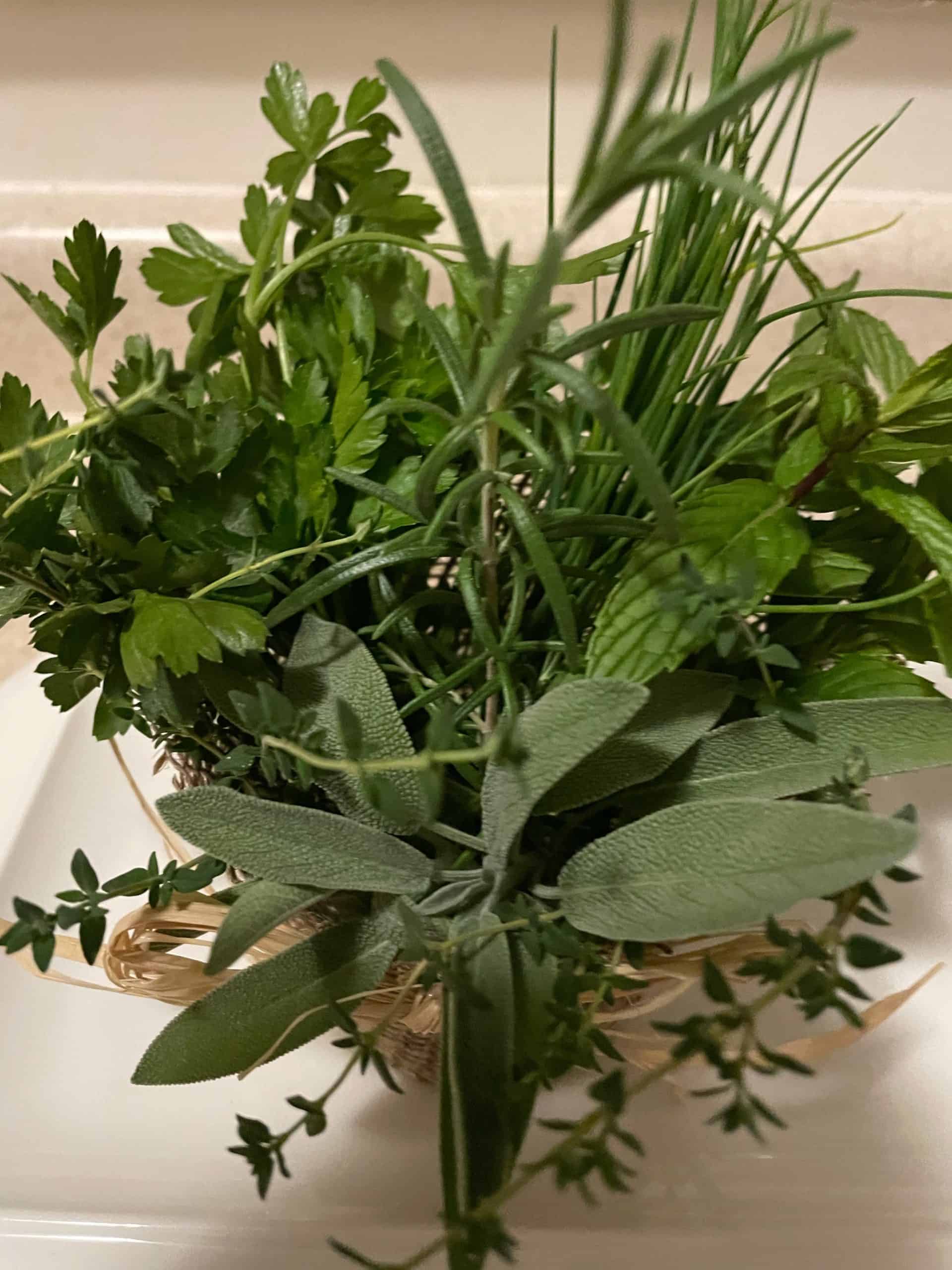 One stop mixed culinary herbs, parsley, sage, rosemary, tyme,mint, great hostess gift Mixed herbs