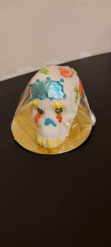 Decorated Sugar Skull for Day of the Dead Celebration Sugar Skull