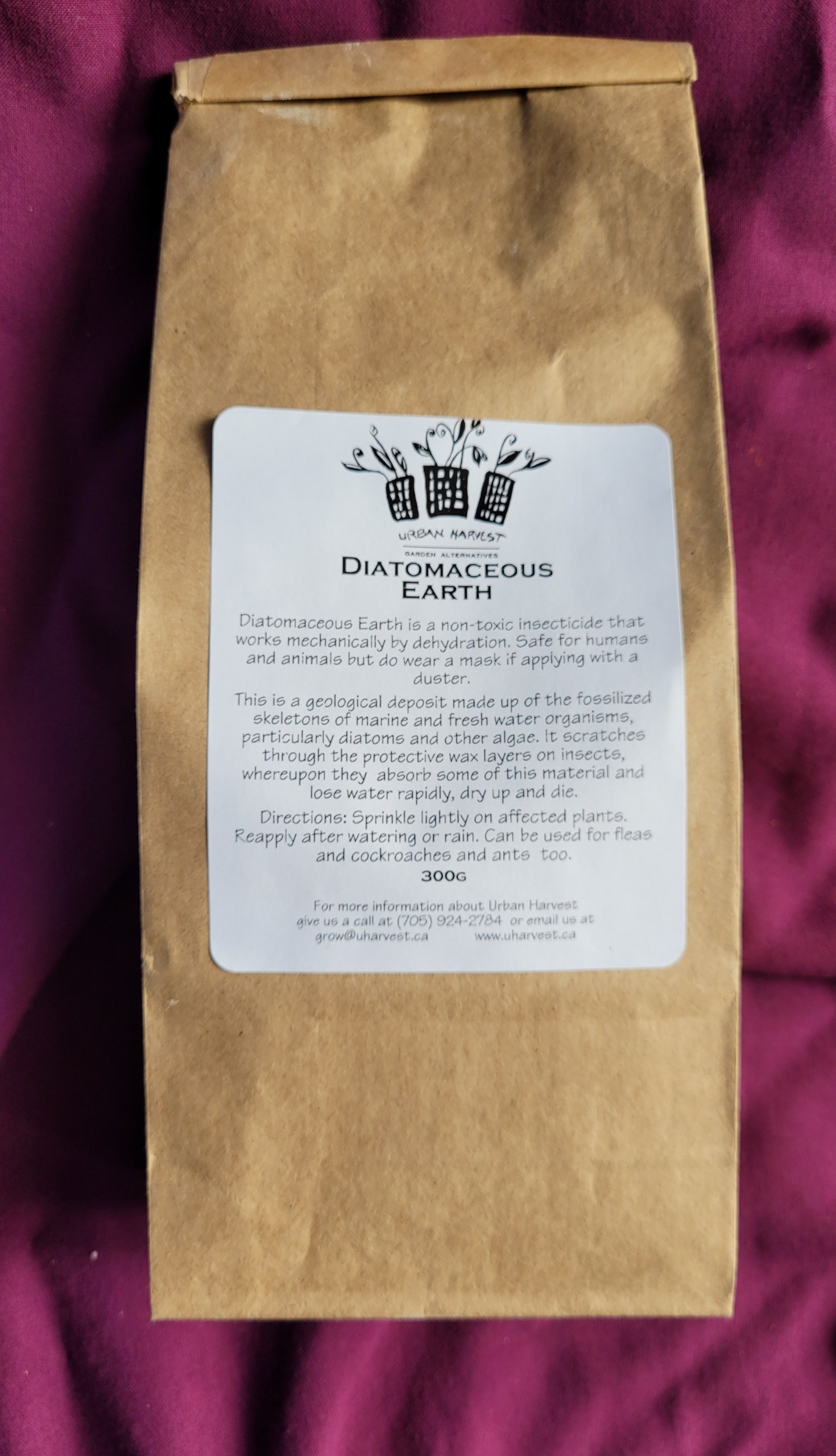 Diatomaceous Earth is a non-toxic insecticide that works mechanically by dehydration. Safe for humans and animals but do wear a mask if applying with a duster. This is a geological deposit made up of the fossilized skeletons of marine and fresh water organisms, particularly diatoms and other algae. It scratches through the protective wax layers on insects, whereupon they absorb some of this material and lose moisture rapidly, dry up and die. 20211124 122446 scaled Diatomaceous Earth is a non-toxic insecticide that works mechanically by dehydration. Safe for humans and animals but do wear a mask if applying with a duster. This is a geological deposit made up of the fossilized skeletons of marine and fresh water organisms, particularly diatoms and other algae. It scratches through the protective wax layers on insects, whereupon they absorb some of this material and lose moisture rapidly, dry up and die.