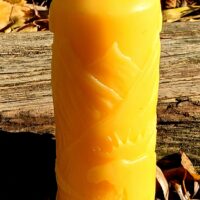 Beeswax candles moose cylinder (7oz+)
