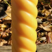 Beeswax Candles Spiral Pillar (14oz+)