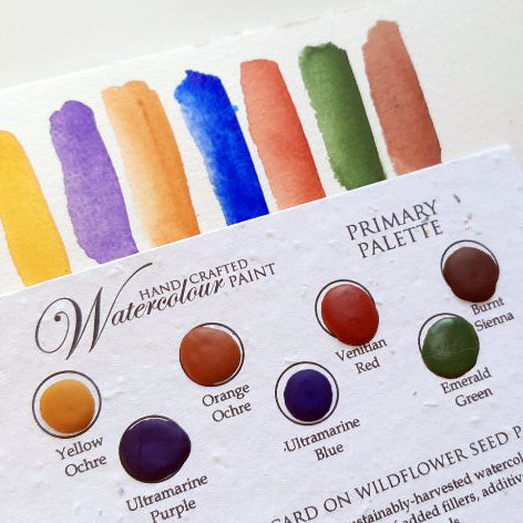 Handmade paint card - medeival palette