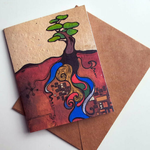 Connection: deeper than you know - seed paper greeting card