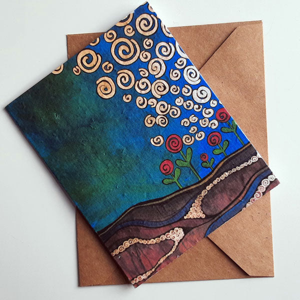 Connection: fixing nitrogen - seed paper greeting card