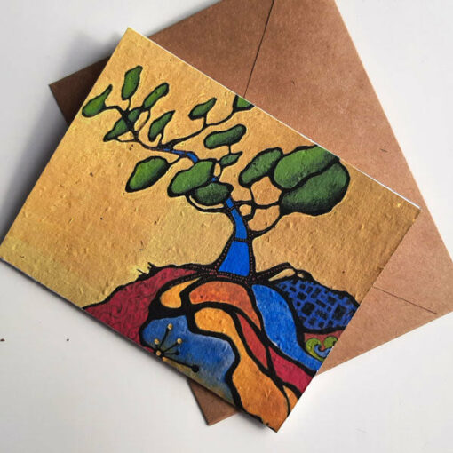 Connection: on the edge - seed paper greeting card