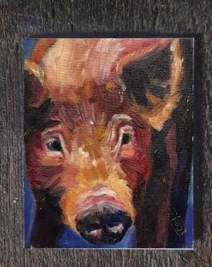 Tamworth Pig - seed paper greeting card