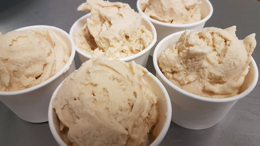 Our premium, hand crafted, small batch maple sheep milk gelato is refreshing, creamy, and delicious, with the perfect amount of sweetness and richness! It has less fat than sheep milk ice cream, and is made using only milk from our pastured sheep, and local, organic, and fair trade ingredients. The maple flavour is made using organic vanilla, local maple syrup, and a dash of sea salt. Each batch is carefully hand packed. SMALL Maple Gelato
